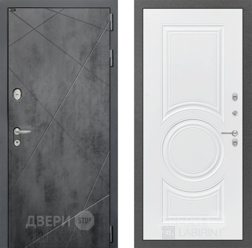 Дверь Лабиринт (LABIRINT) Лофт 23 Белый софт в Краснознаменске