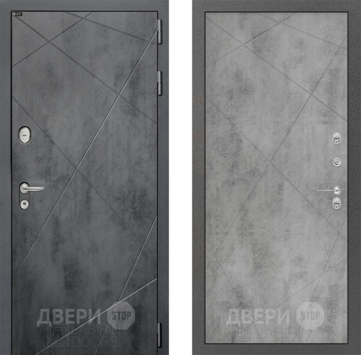 Входная металлическая Дверь Лабиринт (LABIRINT) Лофт 24 Бетон светлый в Краснознаменске