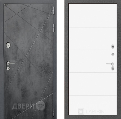 Дверь Лабиринт (LABIRINT) Лофт 13 Белый софт в Краснознаменске