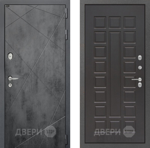 Входная металлическая Дверь Лабиринт (LABIRINT) Лофт 04 Венге в Краснознаменске