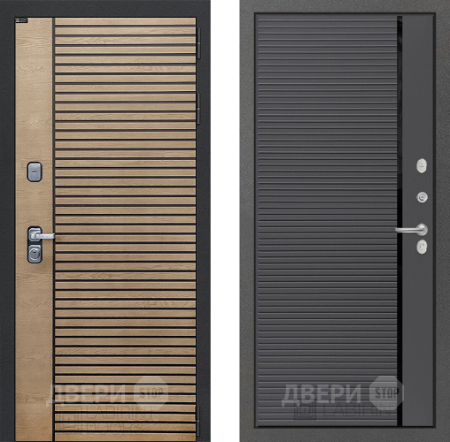 Входная металлическая Дверь Лабиринт (LABIRINT) Ritm 22 Графит софт в Краснознаменске