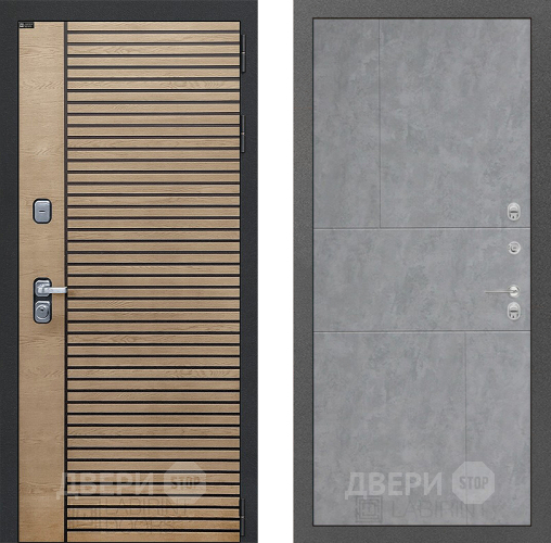 Входная металлическая Дверь Лабиринт (LABIRINT) Ritm 21 Бетон светлый в Краснознаменске