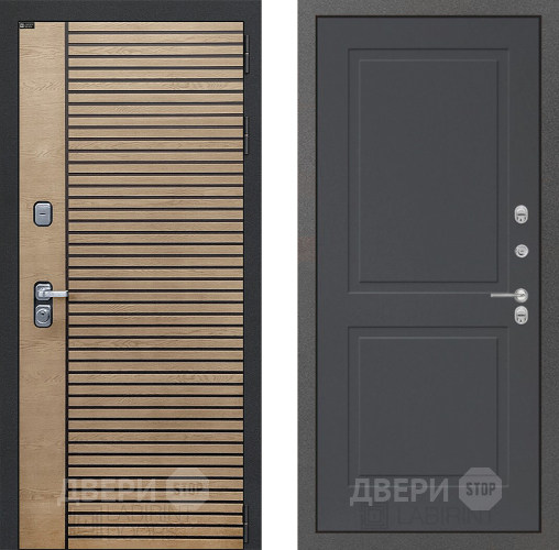 Входная металлическая Дверь Лабиринт (LABIRINT) Ritm 11 Графит софт в Краснознаменске