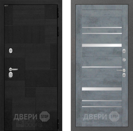 Входная металлическая Дверь Лабиринт (LABIRINT) Pazl 20 Бетон темный в Краснознаменске