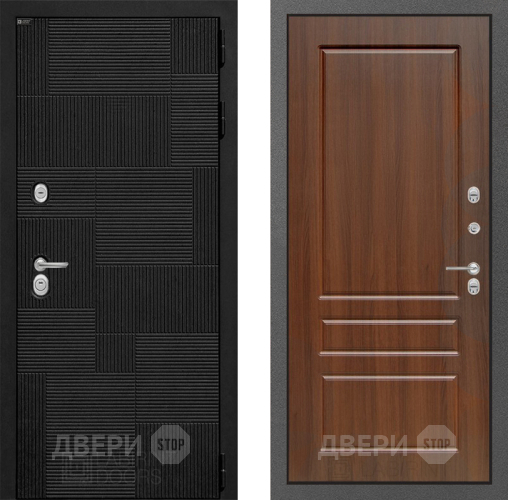 Входная металлическая Дверь Лабиринт (LABIRINT) Pazl 03 Орех бренди в Краснознаменске