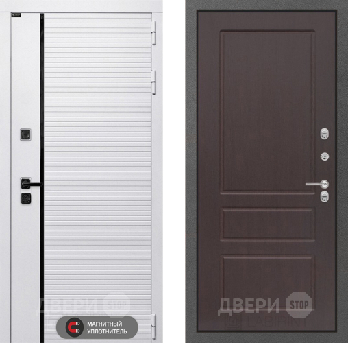 Входная металлическая Дверь Лабиринт (LABIRINT) Royal 03 Орех премиум в Краснознаменске