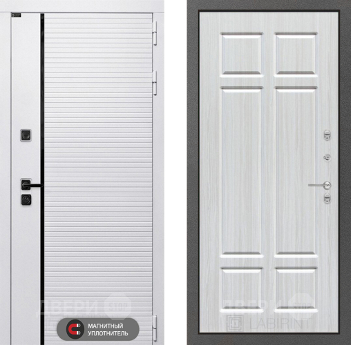 Входная металлическая Дверь Лабиринт (LABIRINT) Royal 08 Кристалл вуд в Краснознаменске