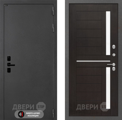 Входная металлическая Дверь Лабиринт (LABIRINT) Acustic 02 Венге в Краснознаменске