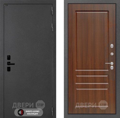 Входная металлическая Дверь Лабиринт (LABIRINT) Acustic 03 Орех бренди в Краснознаменске