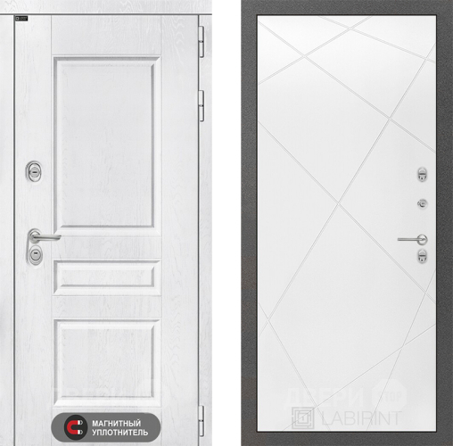 Дверь Лабиринт (LABIRINT) Versal 24 Белый софт в Краснознаменске