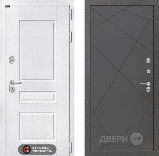 Дверь Лабиринт (LABIRINT) Versal 24 Графит софт в Краснознаменске