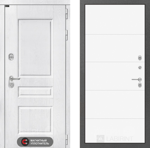 Дверь Лабиринт (LABIRINT) Versal 13 Белый софт в Краснознаменске
