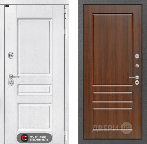Входная металлическая Дверь Лабиринт (LABIRINT) Versal 03 Орех бренди в Краснознаменске