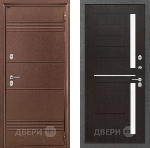 Входная металлическая Дверь Лабиринт (LABIRINT) Термо Лайт 02 Венге в Краснознаменске
