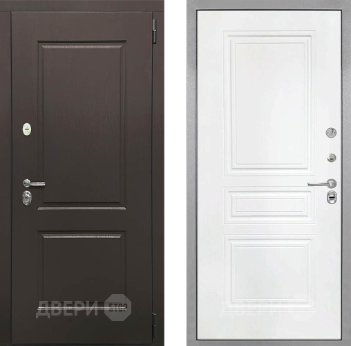 Входная металлическая Дверь Интекрон (INTECRON) Кампо ФЛ-243 Белый матовый в Краснознаменске