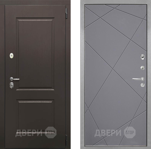 Входная металлическая Дверь Интекрон (INTECRON) Кампо Лучи-М Графит софт в Краснознаменске