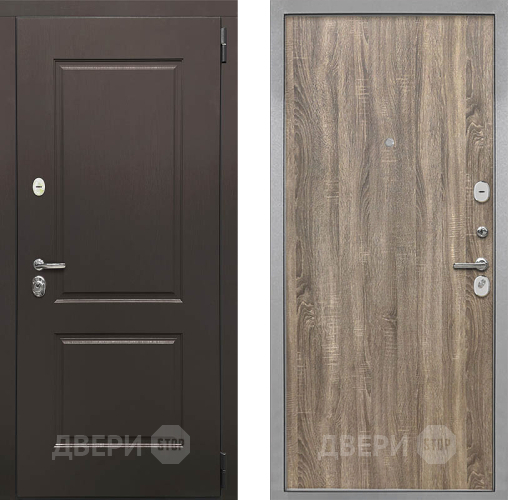 Входная металлическая Дверь Интекрон (INTECRON) Кампо Гладкая Дуб турин в Краснознаменске