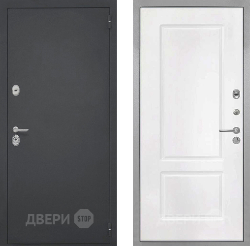 Входная металлическая Дверь Интекрон (INTECRON) Гектор КВ-2 Белый матовый в Краснознаменске