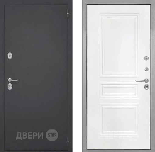 Входная металлическая Дверь Интекрон (INTECRON) Гектор ФЛ-243 Белый матовый в Краснознаменске