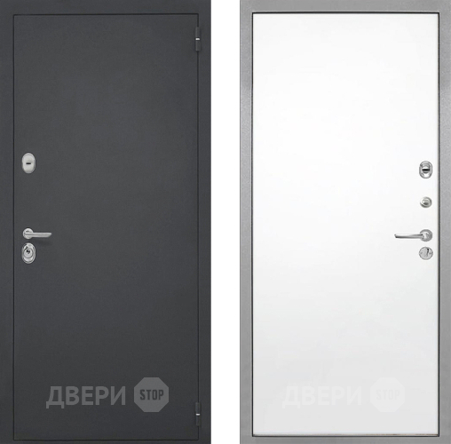 Входная металлическая Дверь Интекрон (INTECRON) Гектор Гладкая Силк Сноу в Краснознаменске
