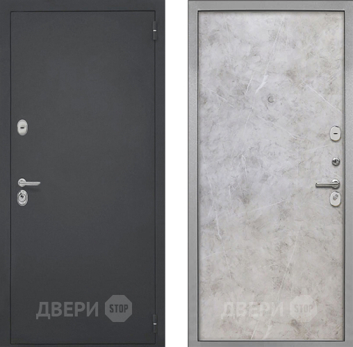 Входная металлическая Дверь Интекрон (INTECRON) Гектор Гладкая Мрамор светлый в Краснознаменске