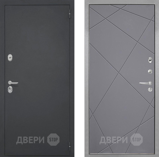 Входная металлическая Дверь Интекрон (INTECRON) Гектор Лучи-М Графит софт в Краснознаменске