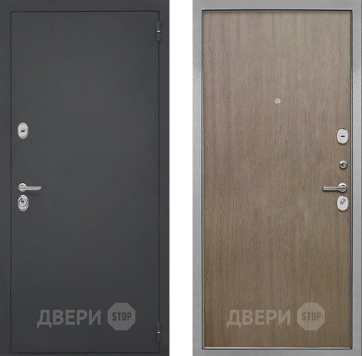 Входная металлическая Дверь Интекрон (INTECRON) Гектор Гладкая шпон Венге коричневый в Краснознаменске