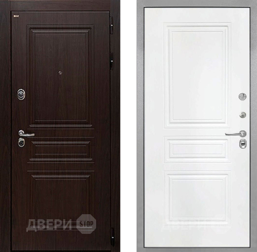 Дверь Интекрон (INTECRON) Брайтон Тиковое Дерево ФЛ-243 Белый матовый в Краснознаменске