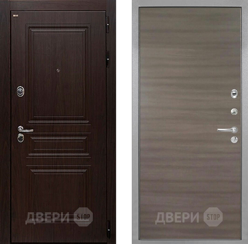Входная металлическая Дверь Интекрон (INTECRON) Брайтон Тиковое Дерево Гладкая Дуб тоскано поперечный в Краснознаменске