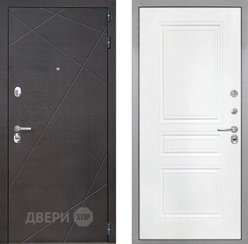 Входная металлическая Дверь Интекрон (INTECRON) Сенатор Лучи ФЛ-243 Белый матовый в Краснознаменске