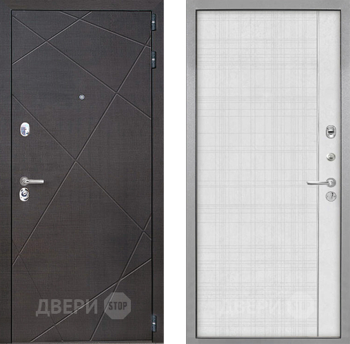 Входная металлическая Дверь Интекрон (INTECRON) Сенатор Лучи В-07 с молдингом Лофт белый в Краснознаменске