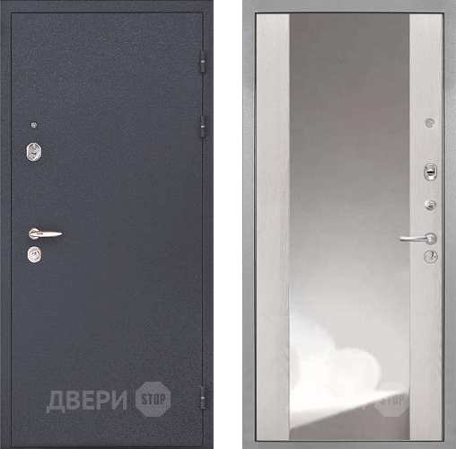 Входная металлическая Дверь Интекрон (INTECRON) Колизей ФЛЗ-516 Зеркало Сосна белая в Краснознаменске