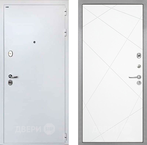 Входная металлическая Дверь Интекрон (INTECRON) Колизей White Лучи-М Софт милк в Краснознаменске