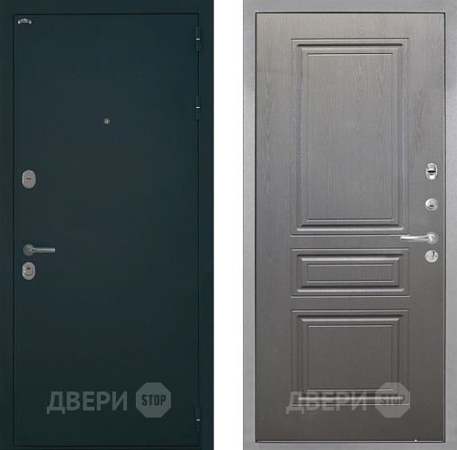 Входная металлическая Дверь Интекрон (INTECRON) Греция ФЛ-243 Графит вуд дуб в Краснознаменске