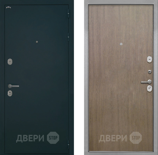 Входная металлическая Дверь Интекрон (INTECRON) Греция Гладкая шпон Венге коричневый в Краснознаменске