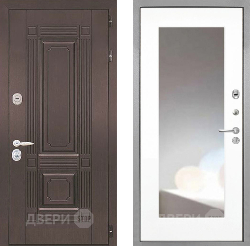 Дверь Интекрон (INTECRON) Италия ФЛЗ-120-М Зеркало Белый матовый в Краснознаменске