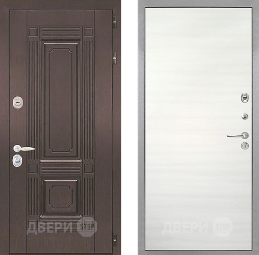 Входная металлическая Дверь Интекрон (INTECRON) Италия Гладкая Дуб сильвер поперечный в Краснознаменске