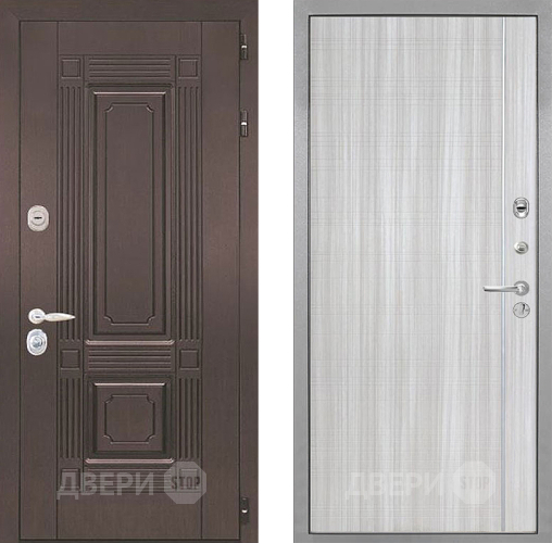Входная металлическая Дверь Интекрон (INTECRON) Италия В-07 с молдингом Сандал белый в Краснознаменске