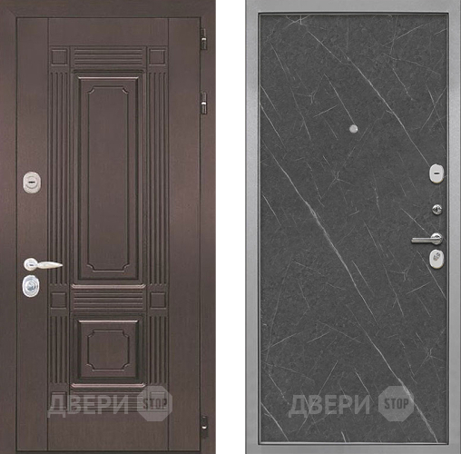 Входная металлическая Дверь Интекрон (INTECRON) Италия Гладкая Гранит лава оникс в Краснознаменске