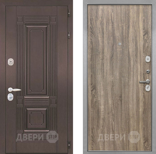 Входная металлическая Дверь Интекрон (INTECRON) Италия Гладкая Дуб турин в Краснознаменске