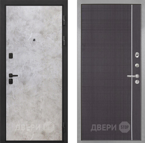 Дверь Интекрон (INTECRON) Профит Black Мрамор Светлый В-07 с молдингом Венге в Краснознаменске