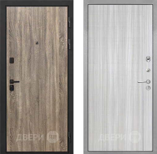 Дверь Интекрон (INTECRON) Профит Black Дуб Турин В-07 с молдингом Сандал белый в Краснознаменске