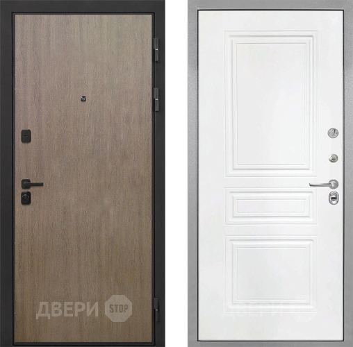 Входная металлическая Дверь Интекрон (INTECRON) Профит Black Венге Коричневый ФЛ-243 Белый матовый в Краснознаменске