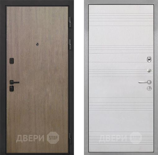 Входная металлическая Дверь Интекрон (INTECRON) Профит Black Венге Коричневый ФЛ-316 Белый ясень в Краснознаменске