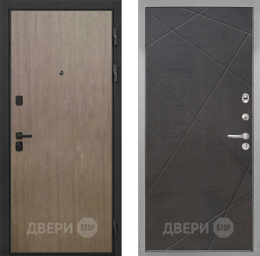 Дверь Интекрон (INTECRON) Профит Black Венге Коричневый Лучи-М Венге распил кофе в Краснознаменске