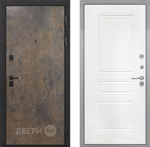 Дверь Интекрон (INTECRON) Профит Black Гранж ФЛ-243 Белый матовый в Краснознаменске