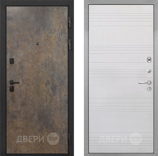 Дверь Интекрон (INTECRON) Профит Black Гранж ФЛ-316 Белый ясень в Краснознаменске