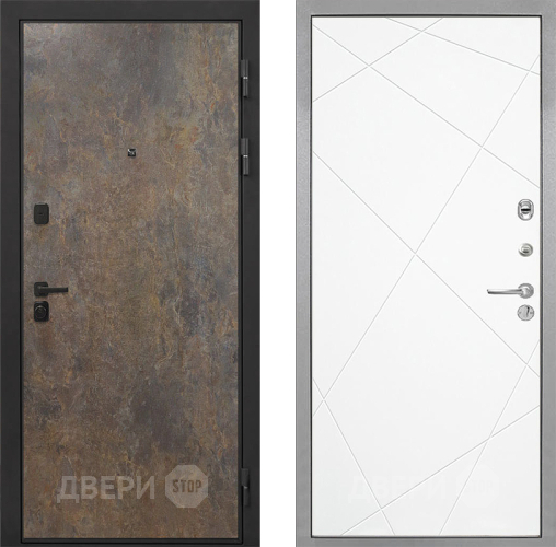 Входная металлическая Дверь Интекрон (INTECRON) Профит Black Гранж Лучи-М Софт милк в Краснознаменске