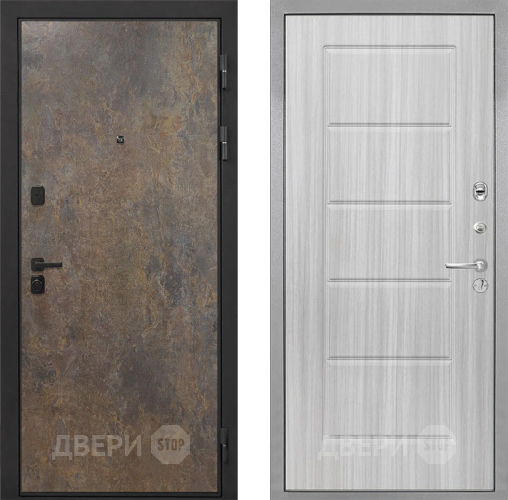 Входная металлическая Дверь Интекрон (INTECRON) Профит Black Гранж ФЛ-39 Сандал белый в Краснознаменске
