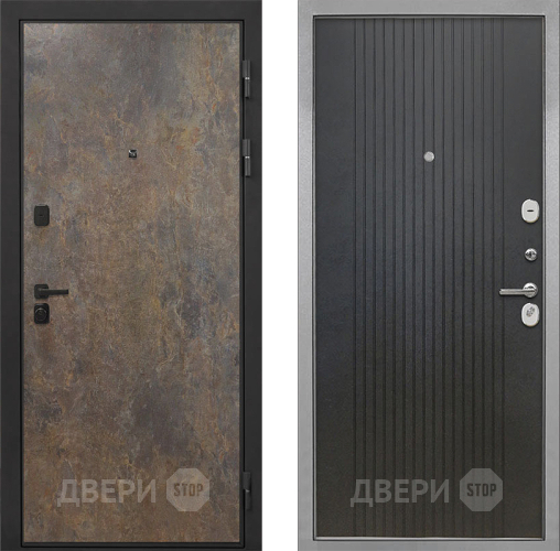 Дверь Интекрон (INTECRON) Профит Black Гранж ФЛ-295 Лофт черный в Краснознаменске